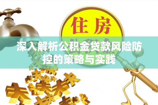 威远深入解析公积金贷款风险防控的策略与实践