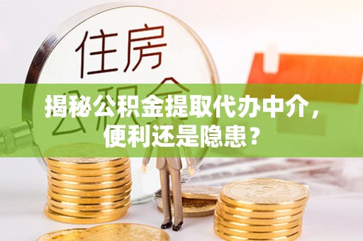 威远揭秘公积金提取代办中介，便利还是隐患？