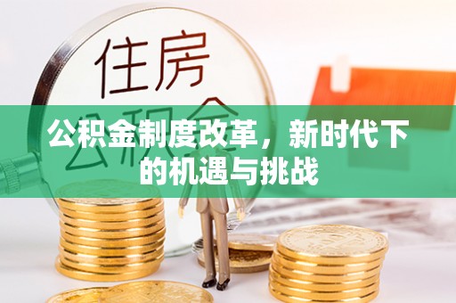 威远公积金制度改革，新时代下的机遇与挑战