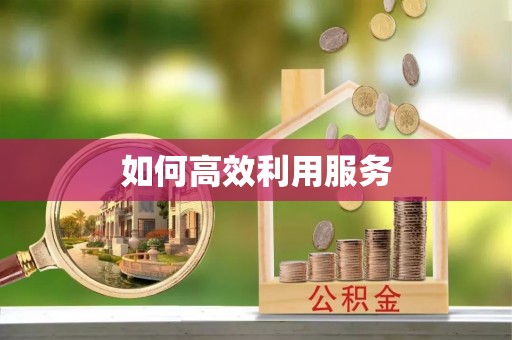 威远如何高效利用服务