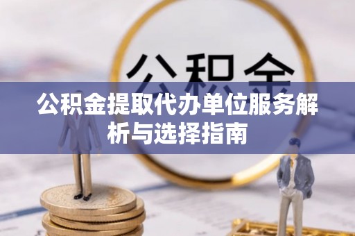 威远公积金提取代办单位服务解析与选择指南