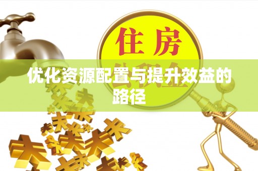 威远优化资源配置与提升效益的路径